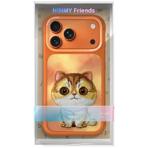 iPhone 17 Pro Nimmy Big Eyed Pet 2.0 Macska tok narancssárga - 7