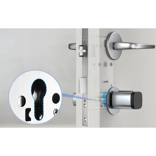 Avatto SDL-V1-S80 80mm Digitális Zárhenger (Ezüst) - 4