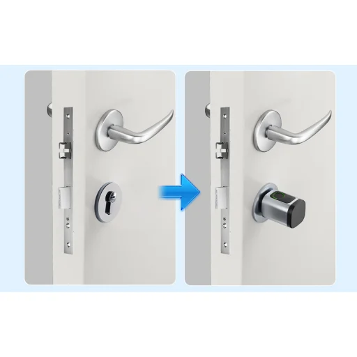 Avatto SDL-V1-S80 80mm Digitális Zárhenger (Ezüst) - 6