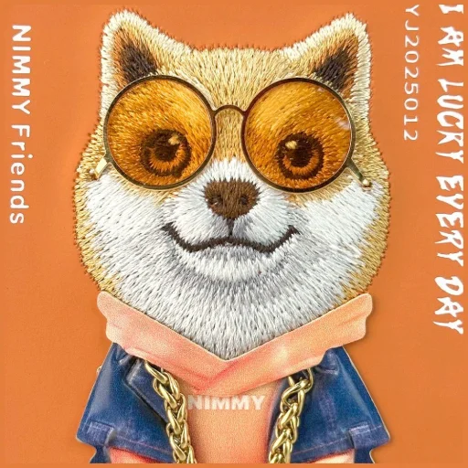 iPhone 17 Pro Nimmy Glasses Cool Dog tok narancssárga - 6