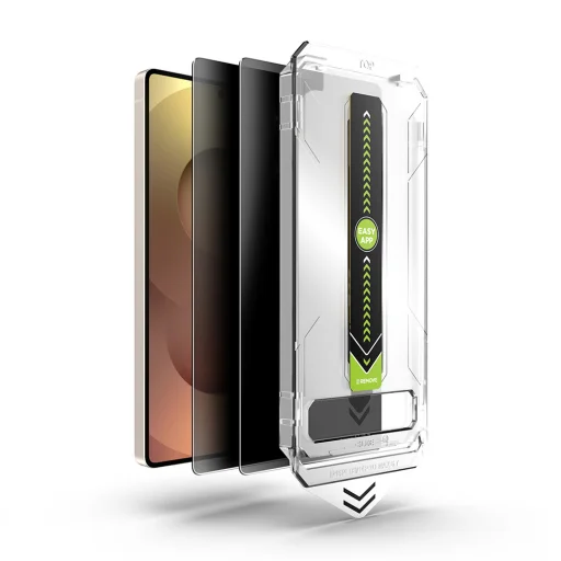  Samsung Galaxy S25 Ultra Techsuit - TitanGlass CrystalHD (2 db) Adatvédelmi képernyővédő üvegfólia - 2