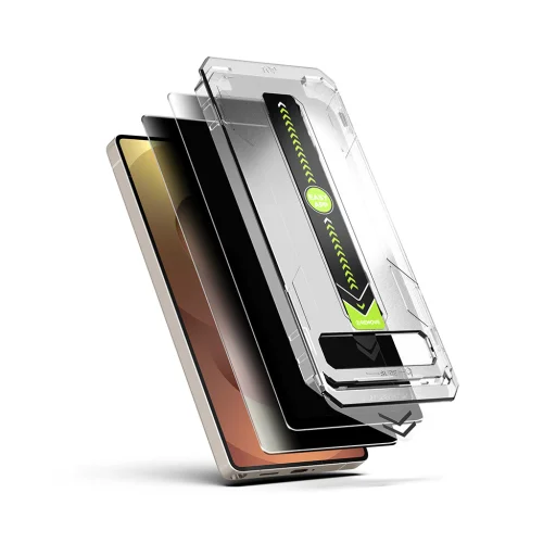  Samsung Galaxy S25 Ultra Techsuit - TitanGlass CrystalHD (2 db) Adatvédelmi képernyővédő üvegfólia - 3