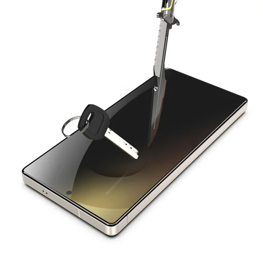  Samsung Galaxy S25 Ultra Techsuit - TitanGlass CrystalHD (2 db) Adatvédelmi képernyővédő üvegfólia - 6