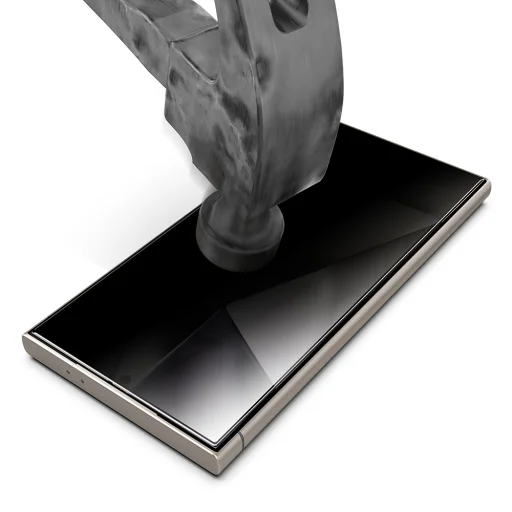 Samsung Galaxy S25 FE Techsuit - [Fingerprint Unlock Compatible] TitanGlass CrystalHD - Privacy üvegfólia - 5