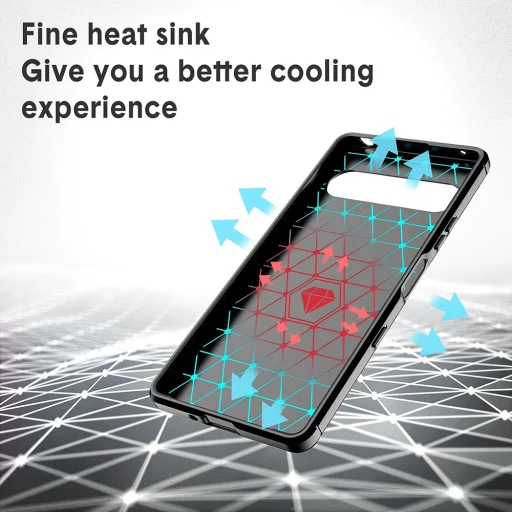 Sony Xperia 10 VII Fekete Techsuit - Carbon Silicone tok - 6