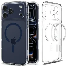 iPhone 17 Pro Max Spigen Ultra Hybrid Mag Magsafe puzdro, priehľadné/hlbokomodré
