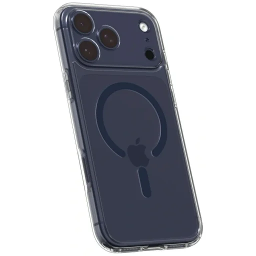iPhone 17 Pro Max Spigen Ultra Hybrid Mag Magsafe tok, átlátszó/mély kék - 5
