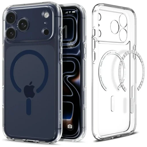 iPhone 17 Pro Spigen Ultra Hybrid Mag MagSafe číre/tmavomodré puzdro - 1