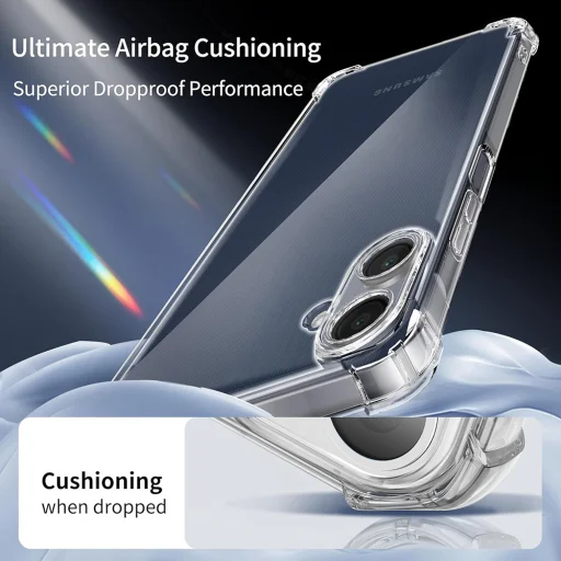 Samsung Galaxy A07 4G Techsuit - Shockproof Clear Silicone MagSafe - Átlátszó tok - 5