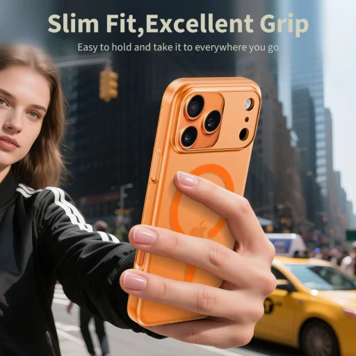 iPhone 17 Pro Tech-protect Magslim Magsafe tok Matt/Kozmikus Narancs - 5