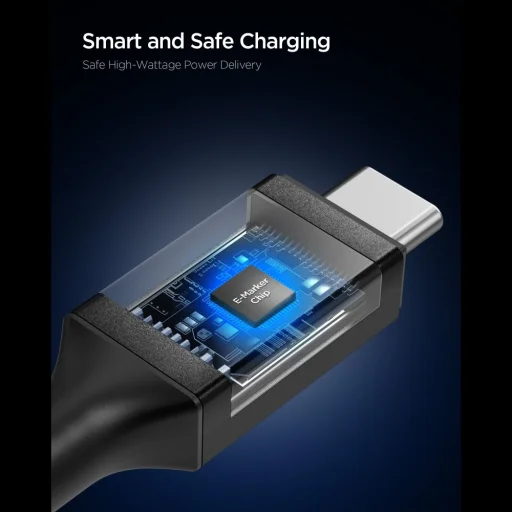 Spigen EB10010CC Essential Type-C kábel 100W 100cm fekete - 4