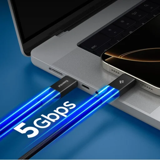 Spigen EB10010CC Essential Type-C kábel 100W 100cm fekete - 5