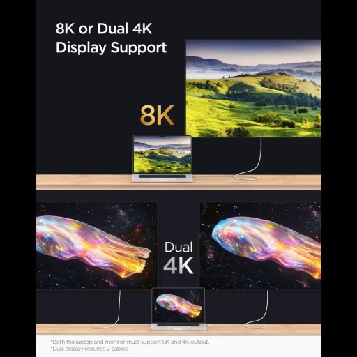 Spigen Essential EB24012CC 120cm 240W fehér Type-C kábel - 6