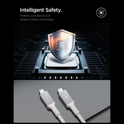 Fehér Spigen EB10020CC Essential Type-C kábel 100W 200cm - 6
