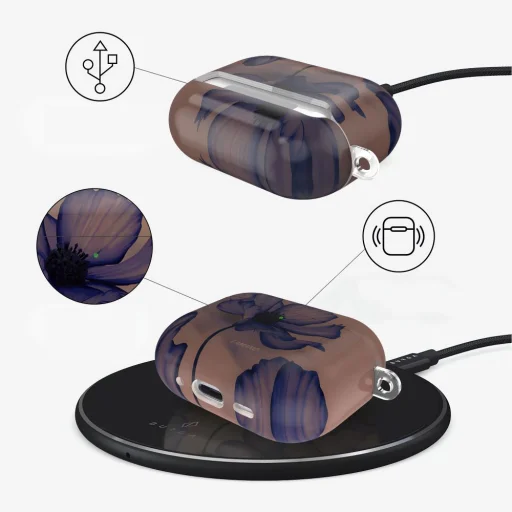 Apple AirPods Pro 1 / 2 Tech-protect Lamano Bársony Éjszaka tok - 5