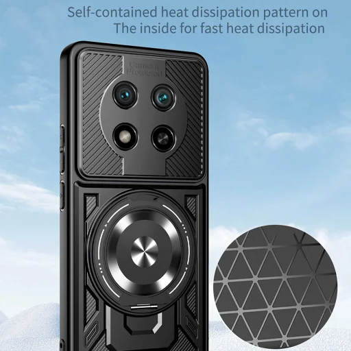  Honor Magic7 Lite / X9c Szürke Techsuit RuggedCam tok - 3