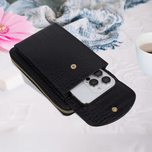 Kötött telefontartó táska GCW12 fekete - 5