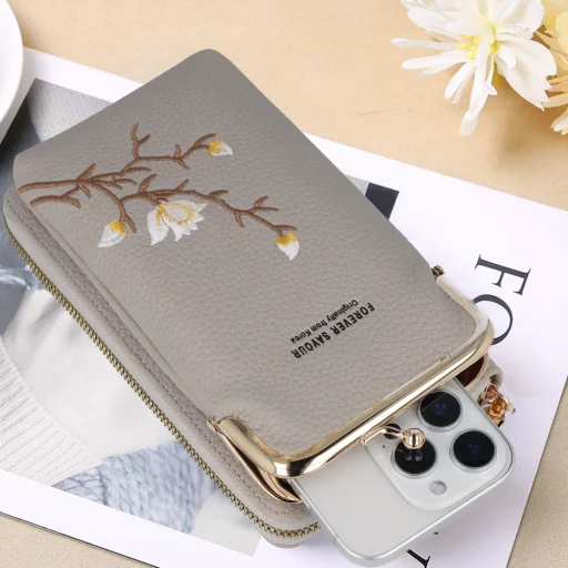 Kötött tok a telefonhoz GCW17 szürke - 5