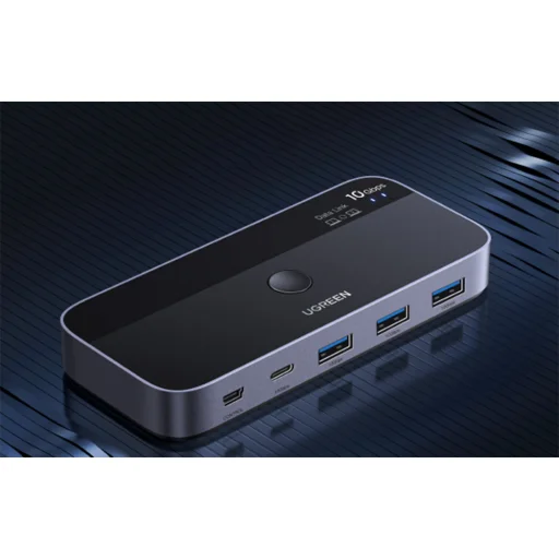 Ugreen CM691 USB-C 2x4 kimeneti kapcsoló (szürke) - 6