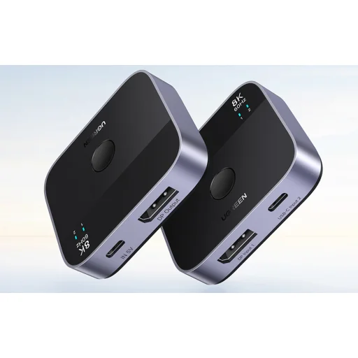 Ugreen AW701 DisplayPort+USB-C 2 az 1-ben kapcsoló - 2