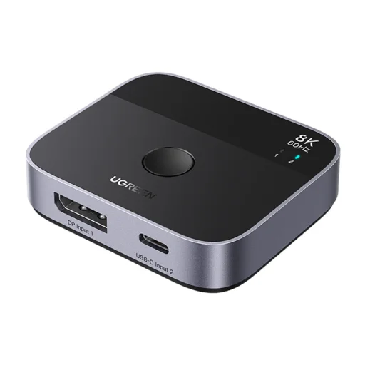 Ugreen AW701 DisplayPort+USB-C 2 az 1-ben kapcsoló - 1