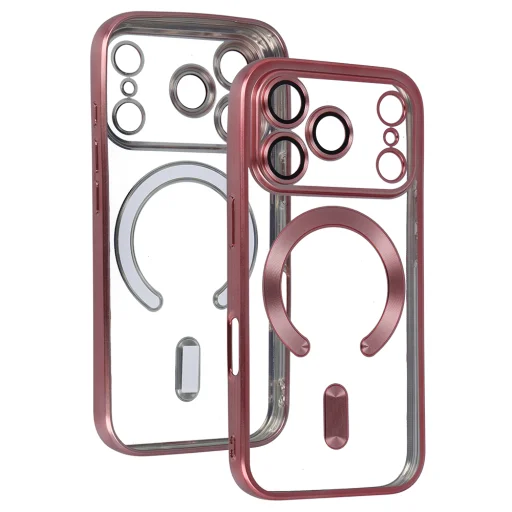 Metallic Magsafe iPhone 17 Pro Max tok rózsaszín - 4