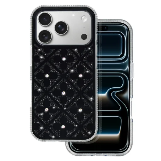 Flower Case for Iphone 17 Pro Max black - 2