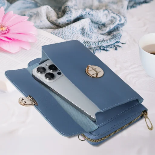 Kötött telefontáska GCW06 kék - 5