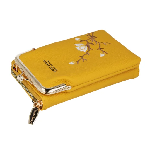 GCW17 kötött fliptok telefonhoz sárga tok - 2