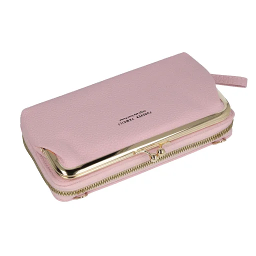 Kötött telefontartó táska GCW18 világos rózsaszín - 2