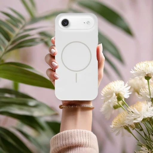 Magsafe Slim Szilikon tok iPhone 17 Air fehér - 5