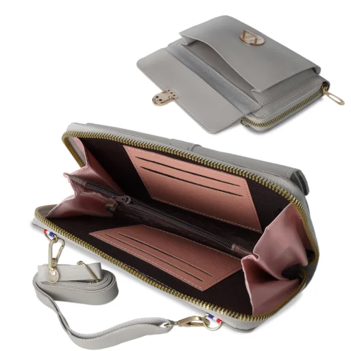 GCW06 kötött táska telefonhoz szürke - 4