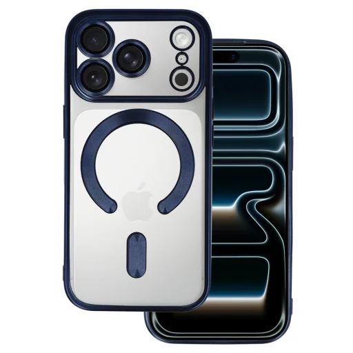 Metallic Magsafe tok iPhone 17 Pro Max kék tok - 1