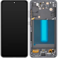 LCD kijelző modul Samsung Galaxy S21 FE 5G G990, OLED verzió, utángyártott, fekete