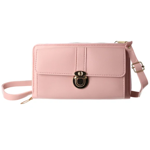 GCW06 rózsaszín kötött táska telefonhoz - 1