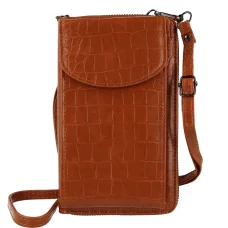 Telefonhoz készült kötött táska GCW12 barna