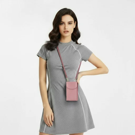 Kötött tok telefonra GCW12 rózsaszín tok - 6