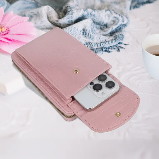 Kötött tok telefonra GCW12 rózsaszín tok - 4