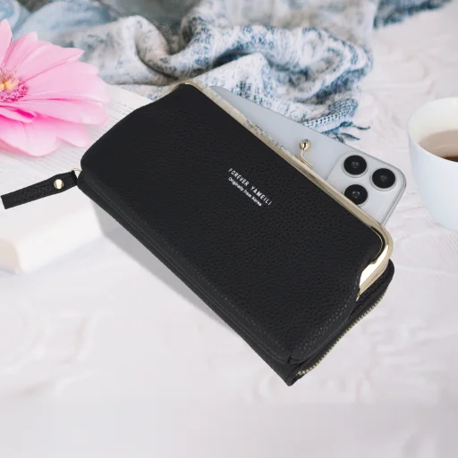 Kötött táska telefonhoz GCW18 fekete tok - 5