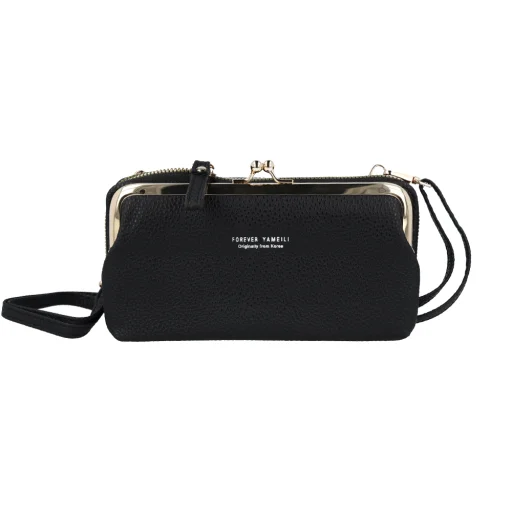 Kötött táska telefonhoz GCW18 fekete tok - 1