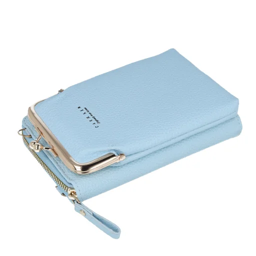 Telefonhoz való kötött táska GCW01 kék - 2