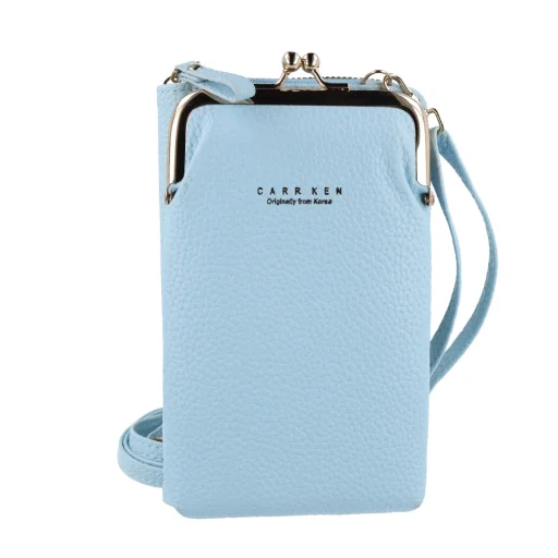 Telefonhoz való kötött táska GCW01 kék - 1