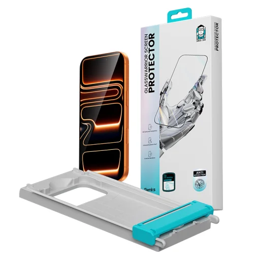 Benks edzett üveg Glass Warrior 2.0 AR-EZFita iPhone 17 Pro üvegfólia - 14