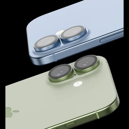 Benks Edzett üveg DR Zafír Lencse Védő az iPhone 17 kamerára (2 db lencse) zöld üvegfólia - 7