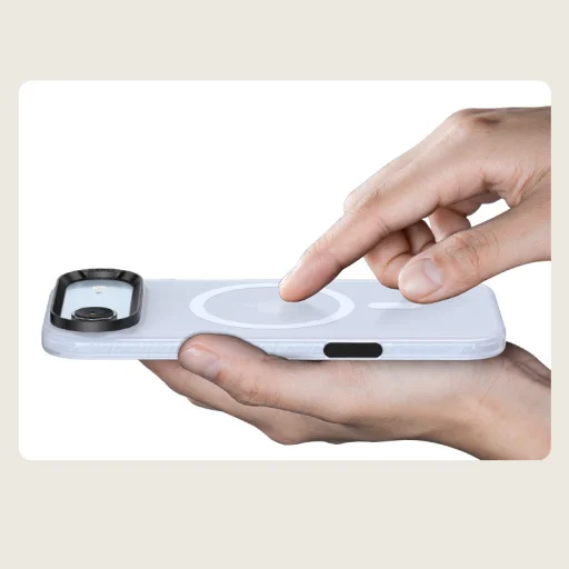 Benks Magnetic Lucid Armor tok (C068) iPhone 17 Air-hez kék (Kameravezérlő gomb) tok - 8