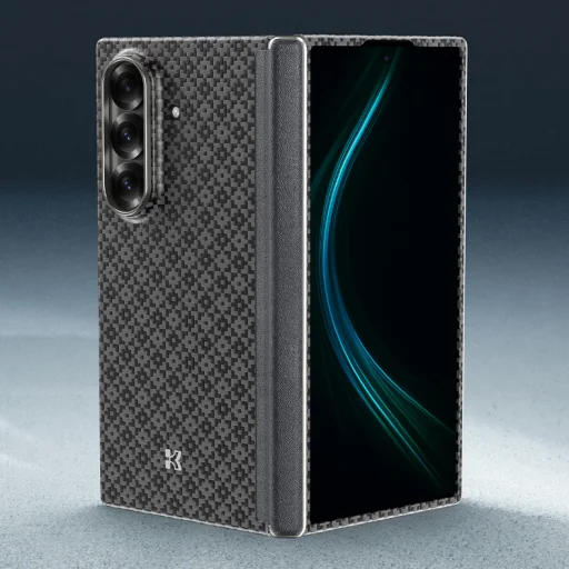  Samsung Galaxy Z Fold 7 Benks Combo Armor Grid Axis Kevlar tok - hátlapi tok + elülső fliptok + Corning üvegfólia szett - 8