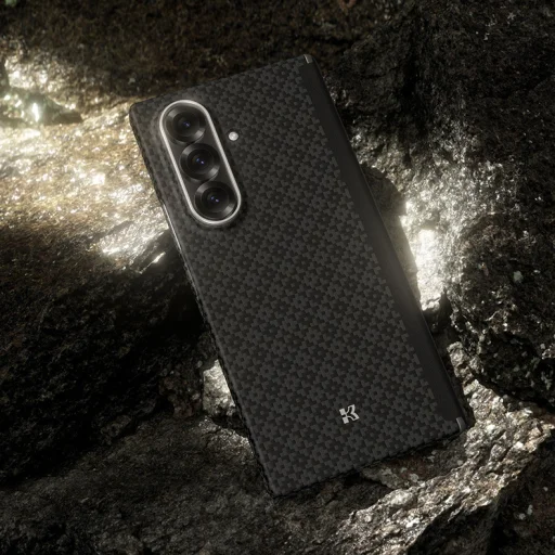  Samsung Galaxy Z Fold 7 Benks Combo Armor Grid Axis Kevlar tok - hátlapi tok + elülső fliptok + Corning üvegfólia szett - 9