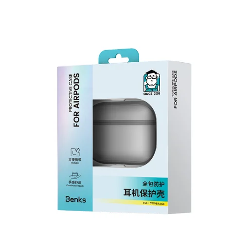  AirPods Pro 3 szürke Benks Mist tok - 12