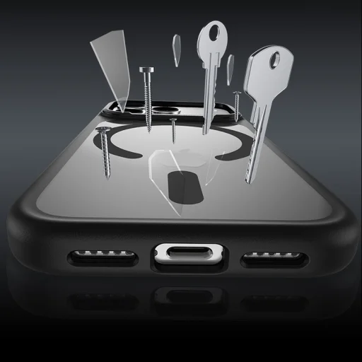 Benks Magnetic Mist Tok Fém Keret (K070) iPhone 17 Pro Max fehér (Kamera Vezérlő Gomb) tok - 7