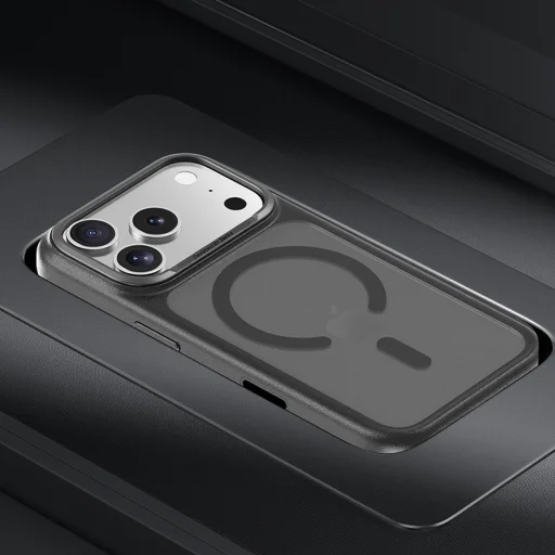 Benks Magnetic Mist Tok Fém Keret (K070) iPhone 17 Pro Max fehér (Kamera Vezérlő Gomb) tok - 10